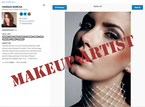 online makeup artist jobs UK
