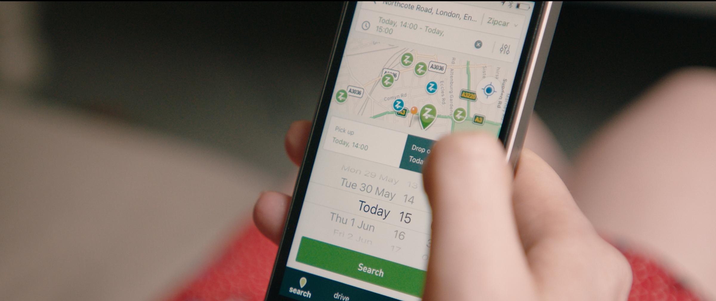 Zipcar app Freelancer 2019
