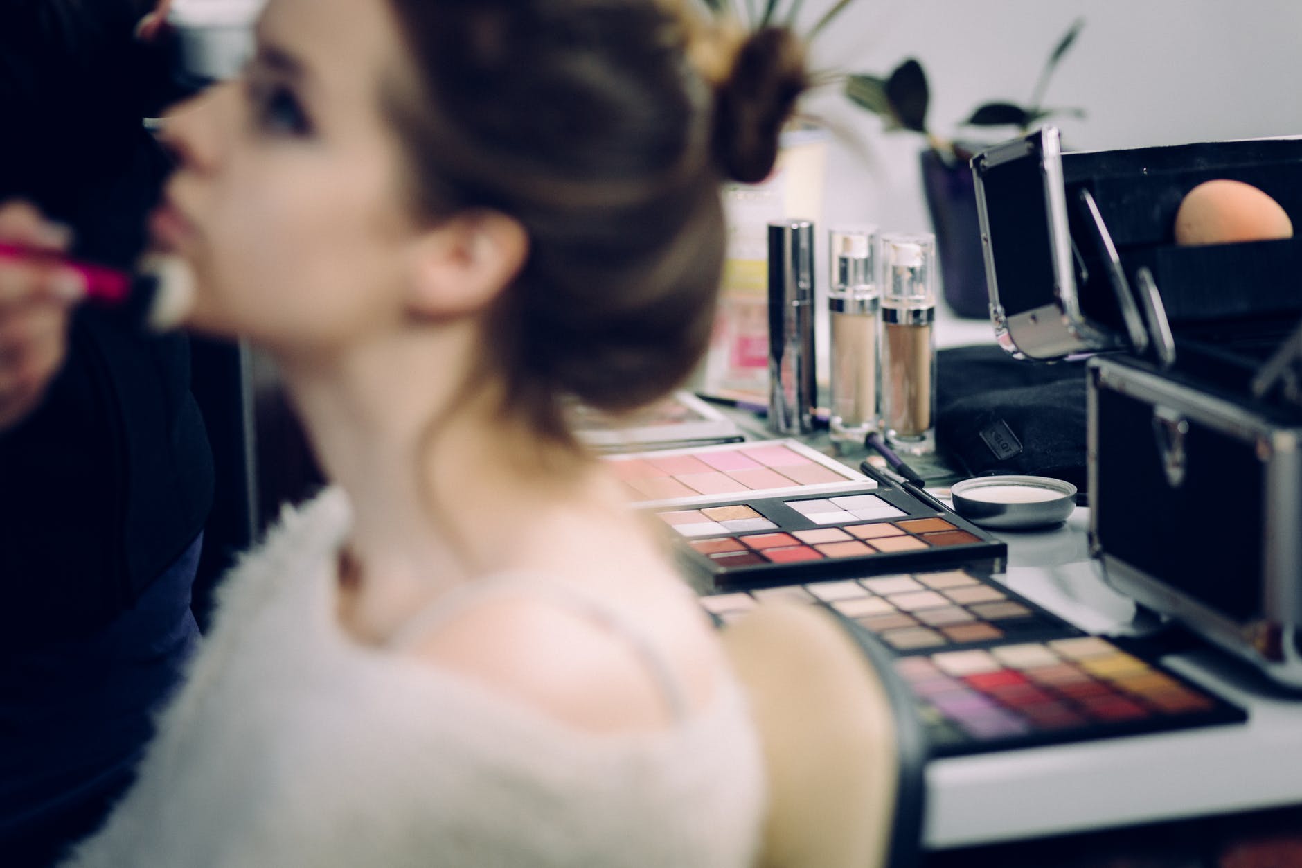 makeup artist backstage