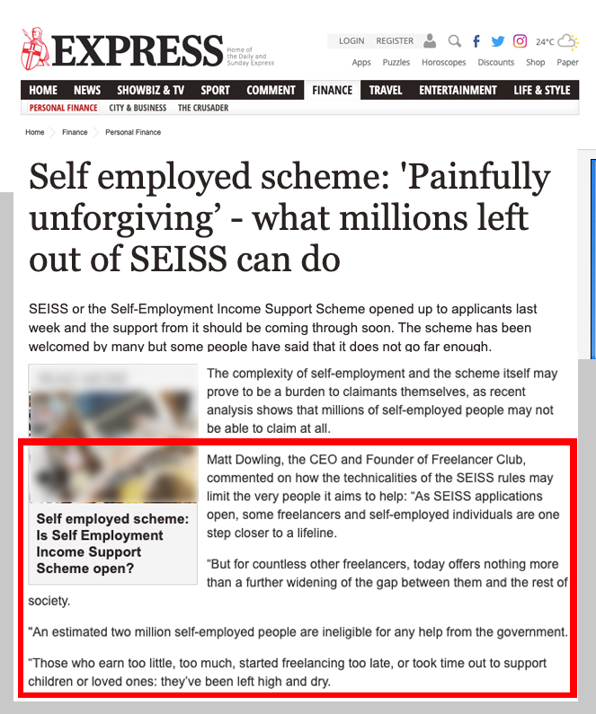 Express SEISS Freelancer Club