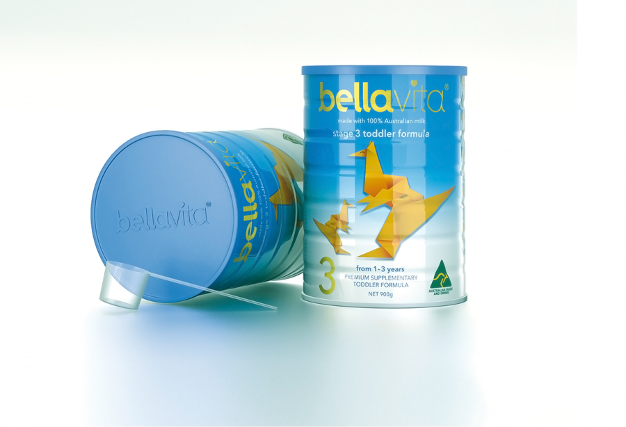 Bellavita baby formula packaging design<br>
