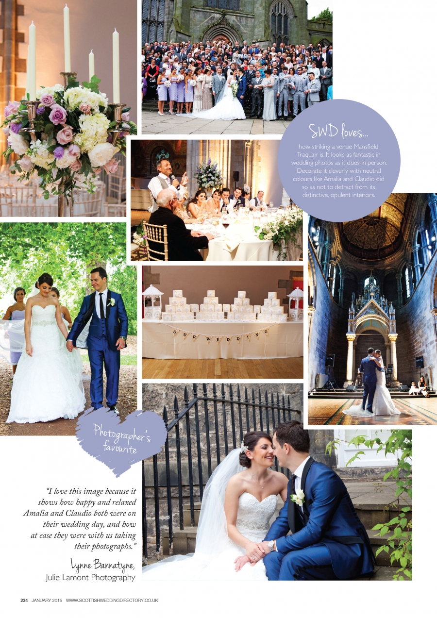 ‘'Real Life Bride' in Scottish Wedding Directory Publication 'That's AMORE'’