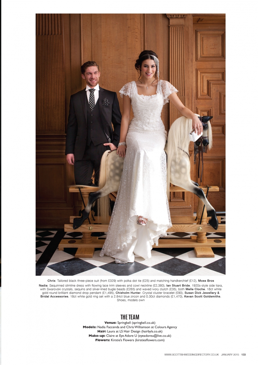 ‘Promotional Photo shoot Scottish Wedding Directory 'Boy Meets Girl'’