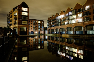 Tower Wharf, Chester at night.&nbsp; Architectural Photography