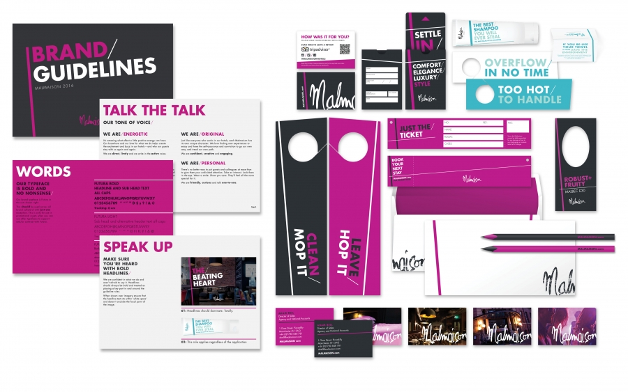 Malmaison Brand Guidelines and Collateral<br>