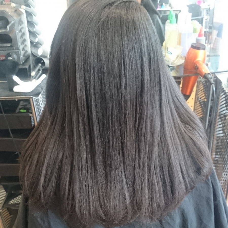 Treatment, trim & straighten