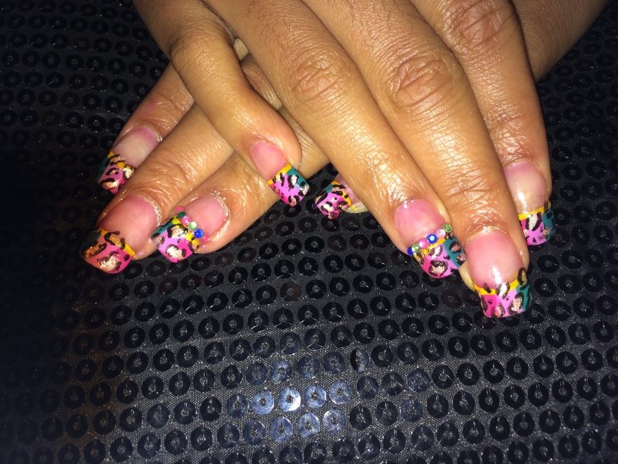 Multi coloured leopard