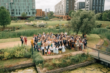 Wedding Party Portrait - Mile End Pavillion