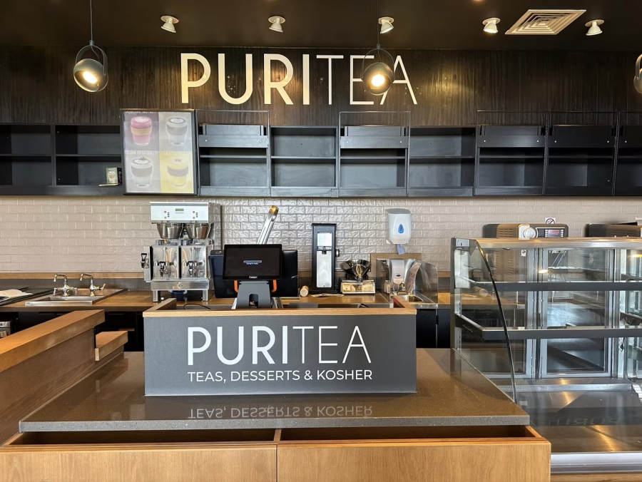 Puritea Main Sign and Till Board cover