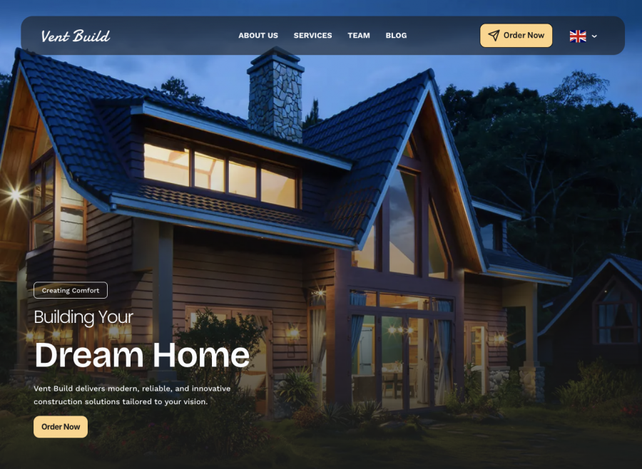 Vent Build front page