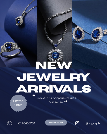Luxury Jewelry Product Poster Design
