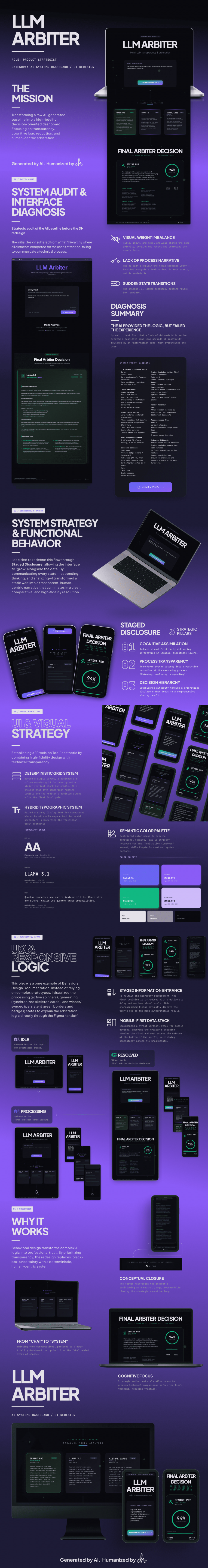 Case Study | LLM Arbiter | AI System Dashboard