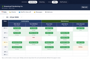 Admin View of App